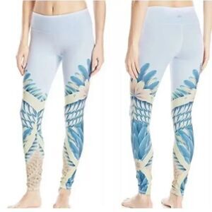 Alo Yoga Tropical Feathers Leggings Pants Women's Size Small